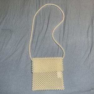 Pearl cross body purse
